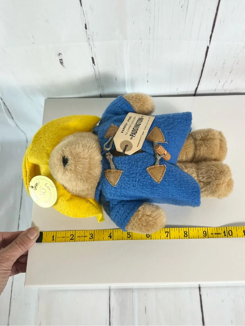 Vintage 1988 Eden Toys Paddington Bear 30th Anniversary Plush Blue Coat
